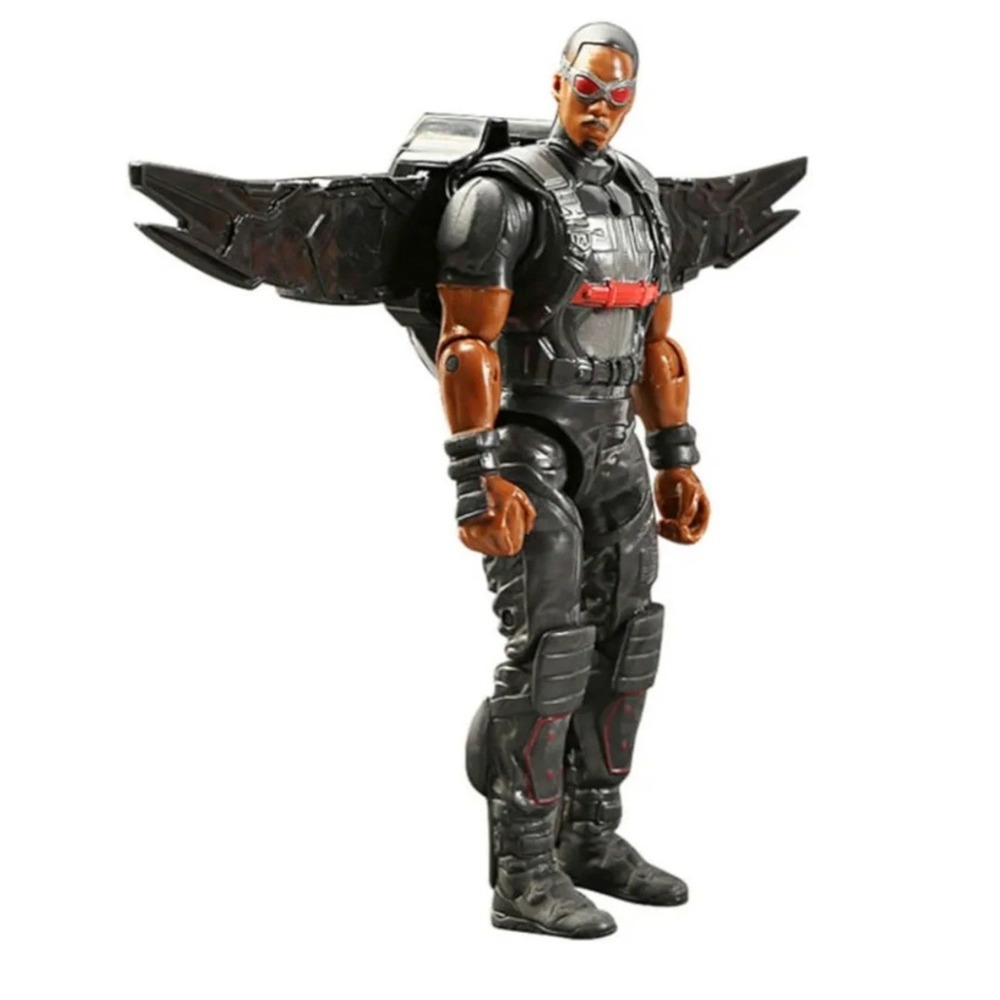Marvel's Falcon action figure, part of the Titan Hero Series or Marvel Legends